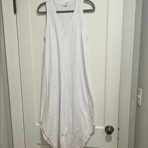 Z Supply White V-Neck Midi Dress